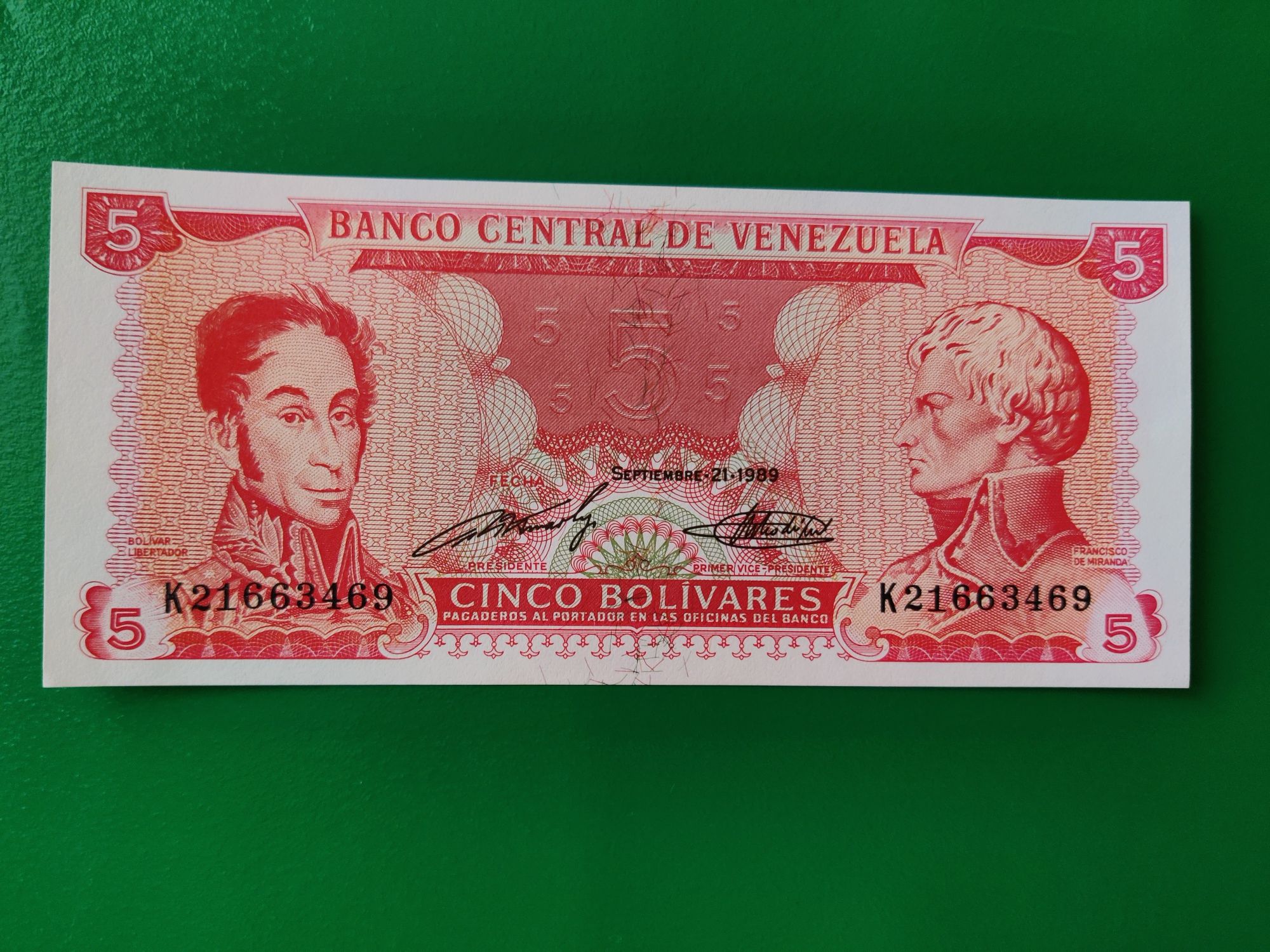 Bancnota Venezuela.