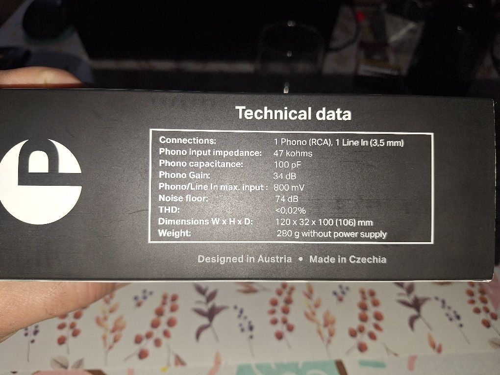 Preamplifictor Project phono box e BT