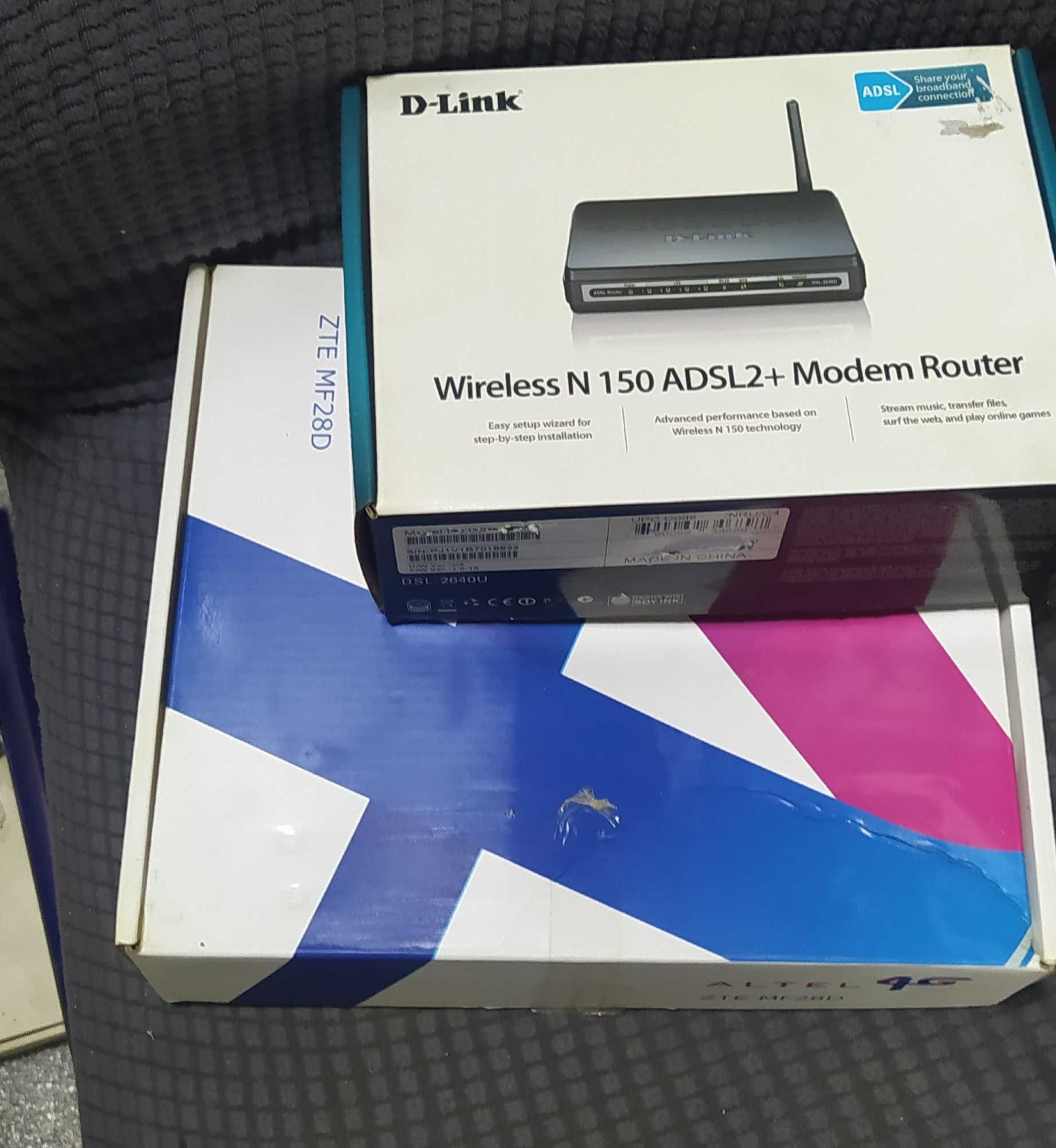 Модемы ADSL D-Link и altel zte mf28d оба WI-FI