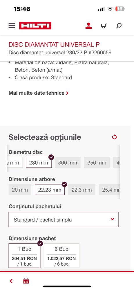 Masina de taiat beton Hilti DCH 230 cu disc diamantat-Noua