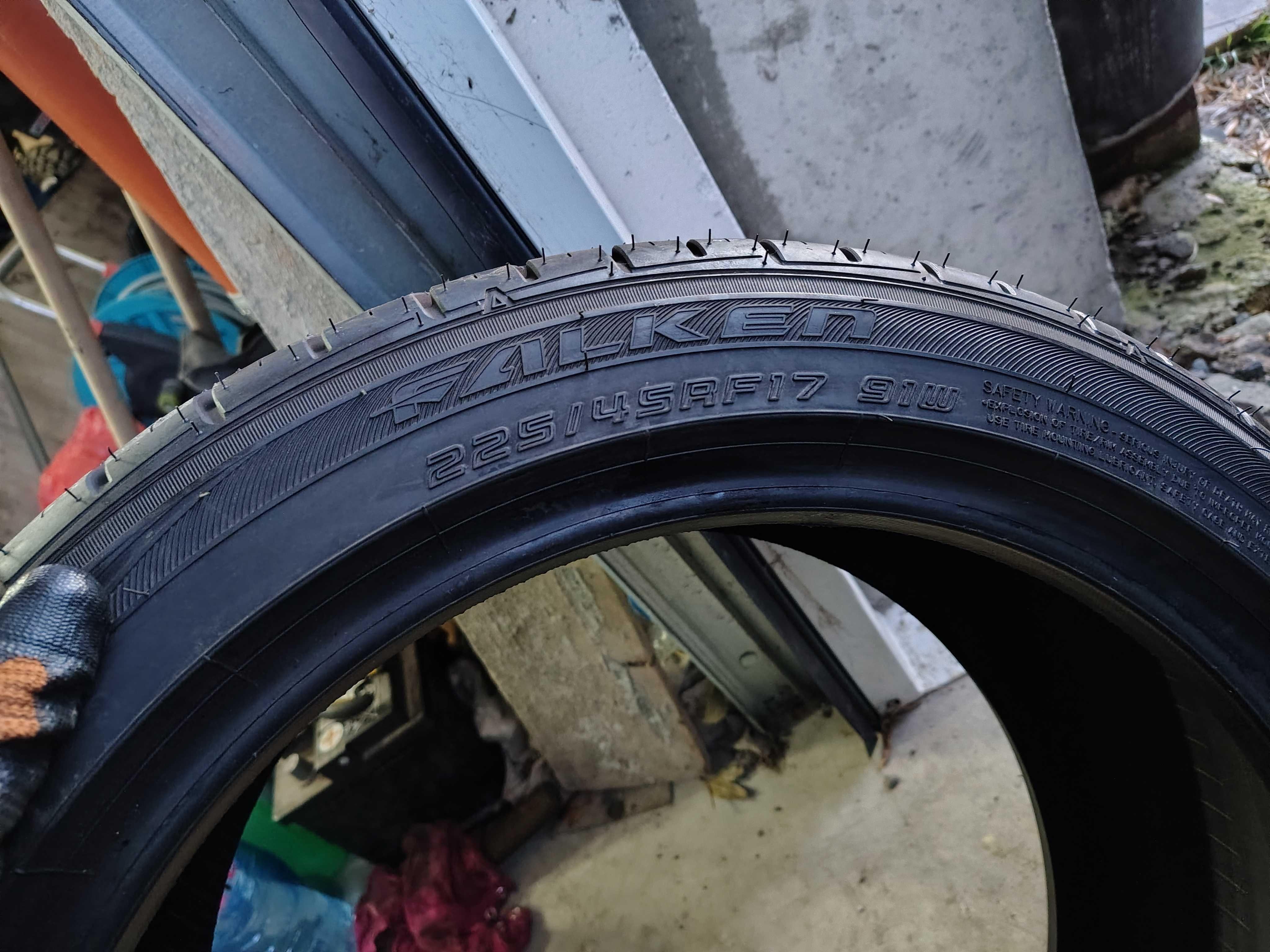 2бр.НОВИ летни гуми FALKEN 225/45/17 91W DOT 0317