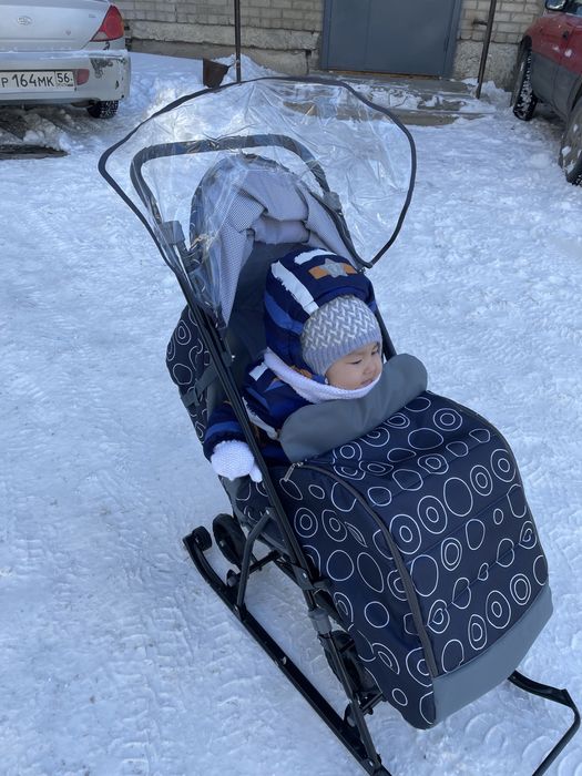 Продам санки-коляска. Зимняя коляска.