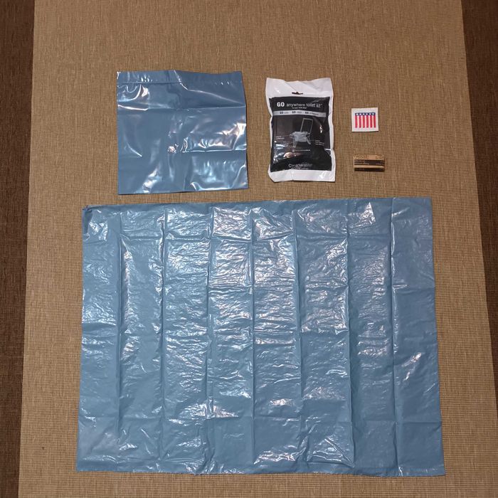 Saci de toaletă Cleanwaste Wag, Kit de toaletă portabil Set 7 bucati.