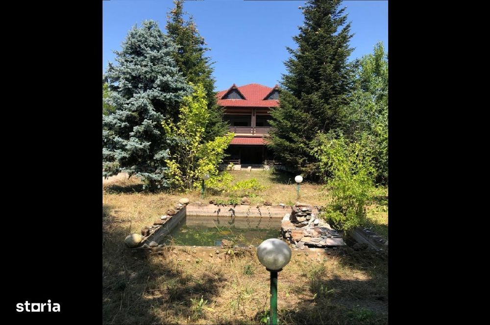 Balotesti:Vila individuala,teren de 5200mp si deschidere la lac de 24m