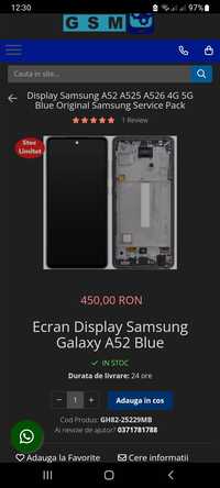 Display samsung Galaxy A52
