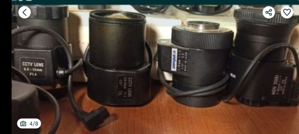 Obiective camere supraveghere CCTV , fix , manual și autoiris