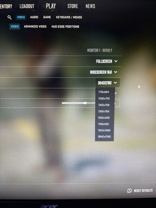 Acer XV242F 540 Hz – monitor gaming 24” Full HD, super rapid