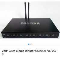 Dinstar UC2000-VE-2G-B ― IP GSM шлюз на 2 gsm-канала (2 сим-карты), с