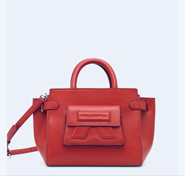 Karl Lagerfeld чанта естествена кожа нова премиум