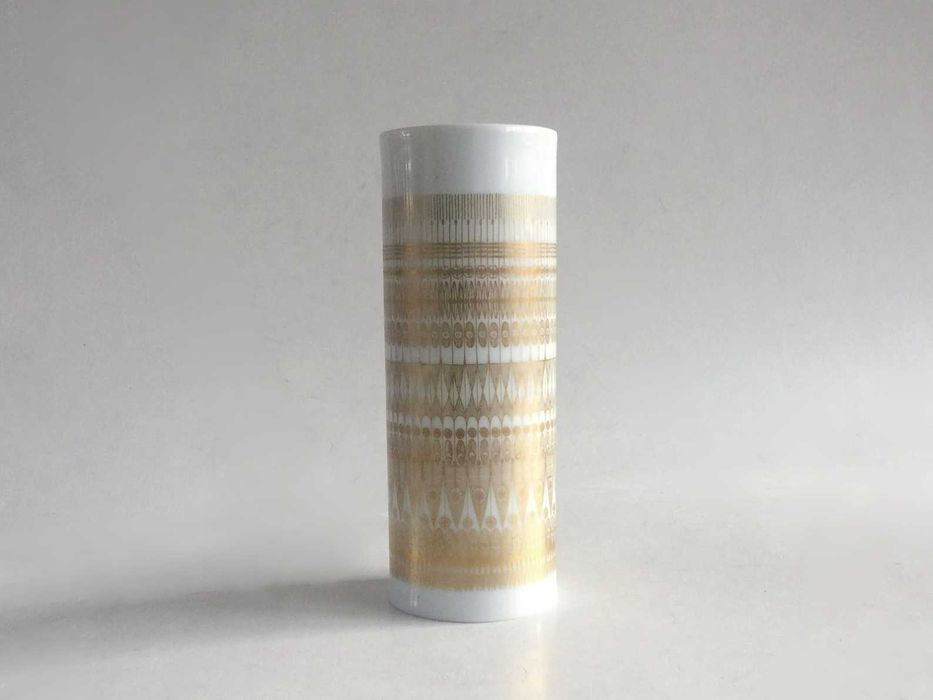 Vaza designer Theo Baumann pentru Rosenthal Studio Line 1960 aurita