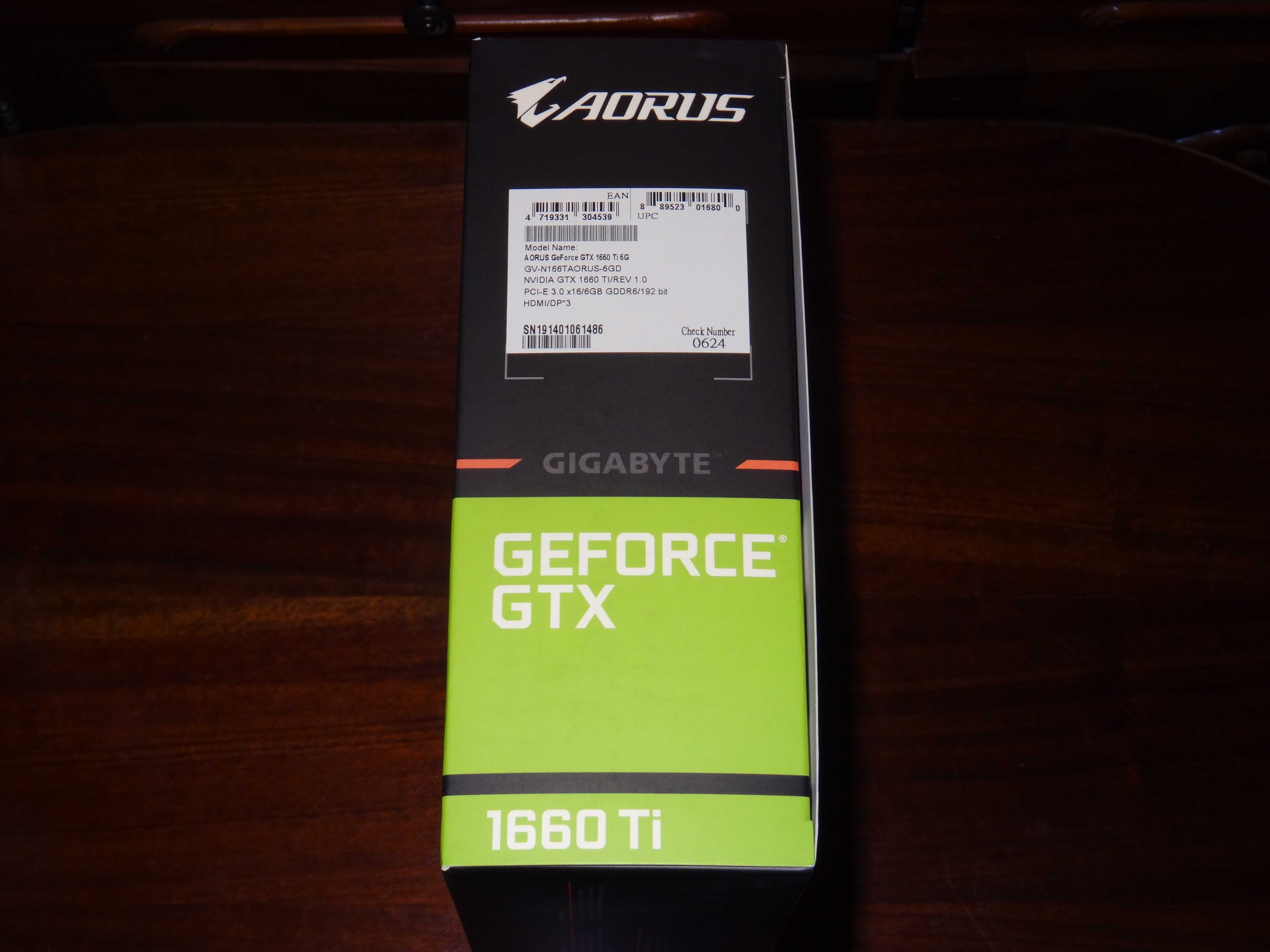 Placa video Gigabyte AORUS GTX 1660 TI