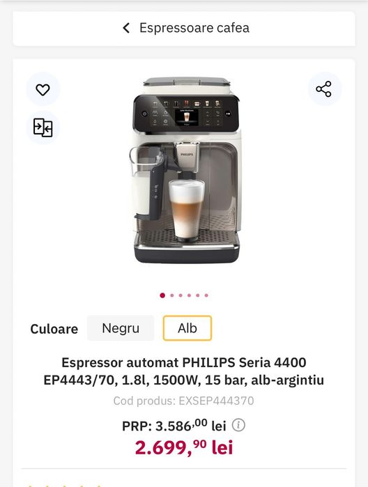 Espressor Philips seria 4400 NOU