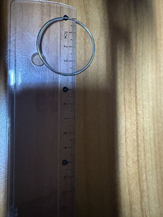 Cercei aur alb 14 karate