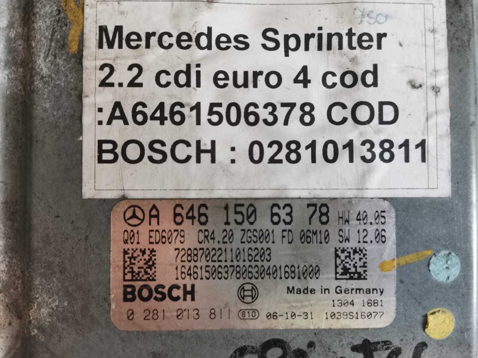 ECU Calculator motor Mercedes Sprinter 2.2CDI A6461506378 EDC16CP31