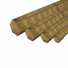 Bara de bronz hexagon