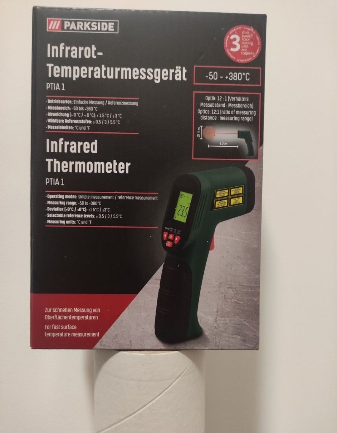 Pistol Parkside termometru pentru masurarea temperaturii cu infrarosu