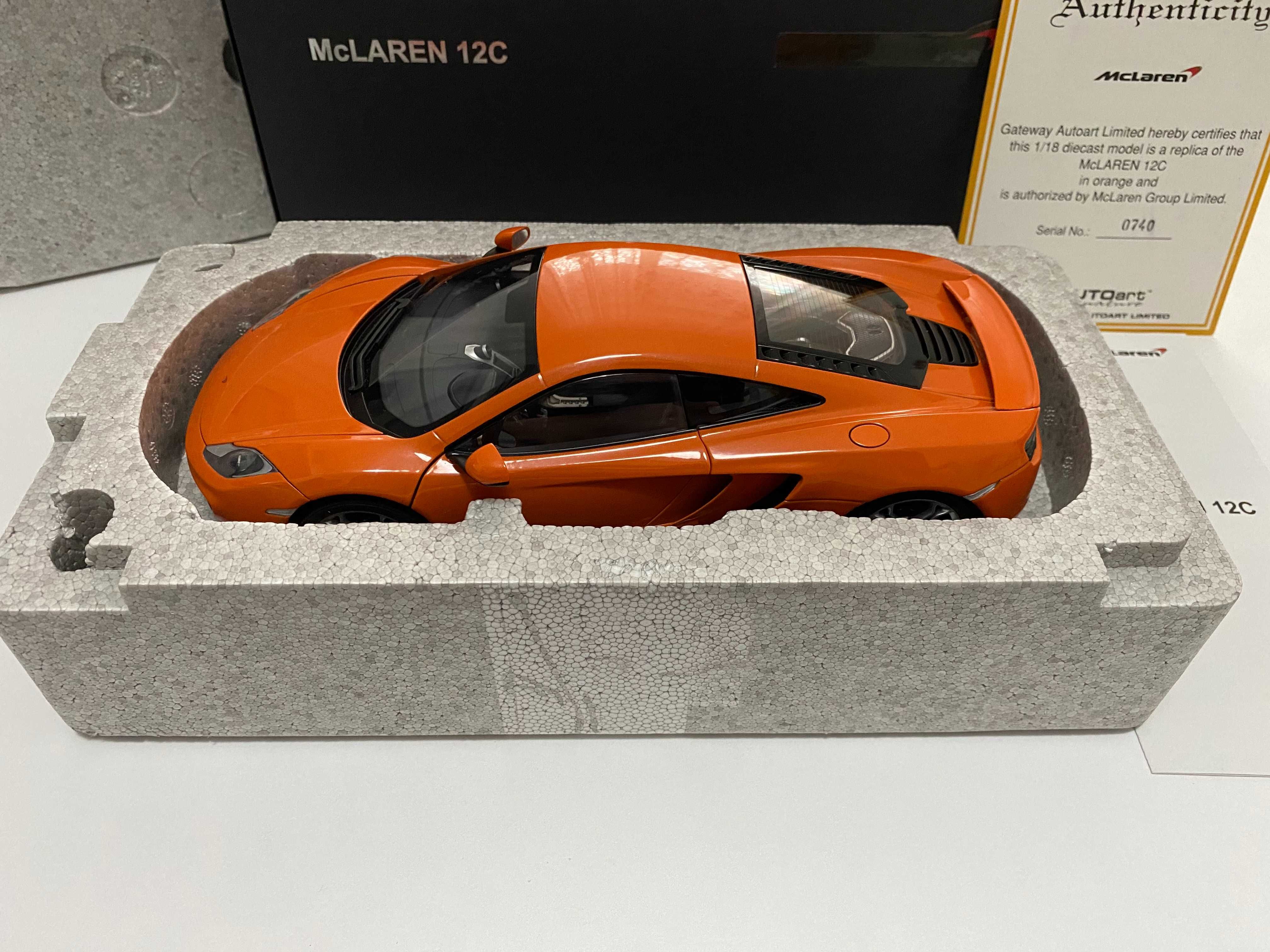 Macheta McLaren MP4-12C orange 1:18 AUTOart