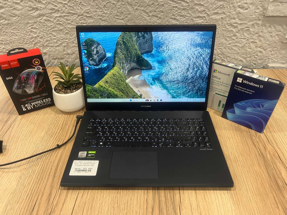 Игровой ноутбук ASUS VivoBook 15 /Core i7-10870H/16GB/512GB/RTX1650-4G