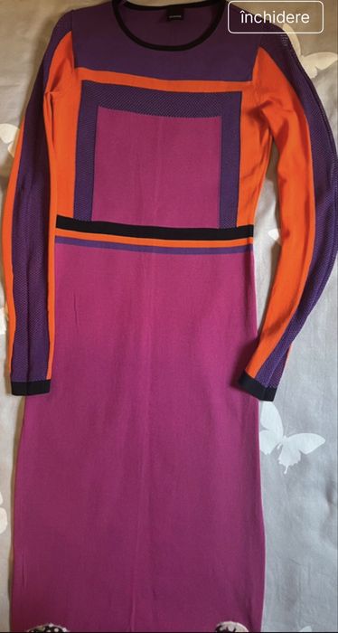 #Pinko#rochie#midi#cu design geometric modern