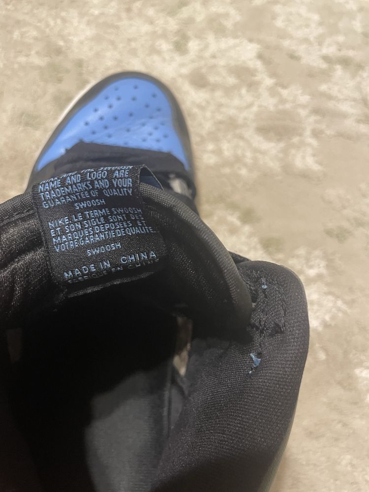 Jordan 1 UNC Toe