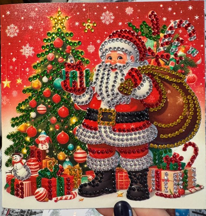 Картички за Коледа,рождени дни и други с диамантени мъниста