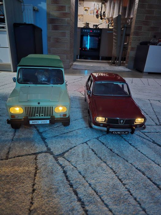 Machete Auto Colectionari Aro 240 + Dacia 1300 metal scara 1.8