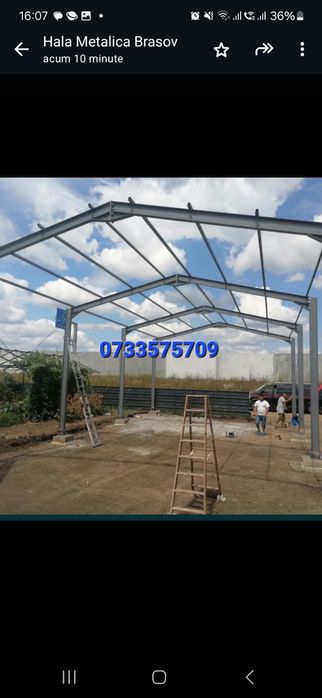 Vand structura metalica 10x20x4  la.pret 5000 euro