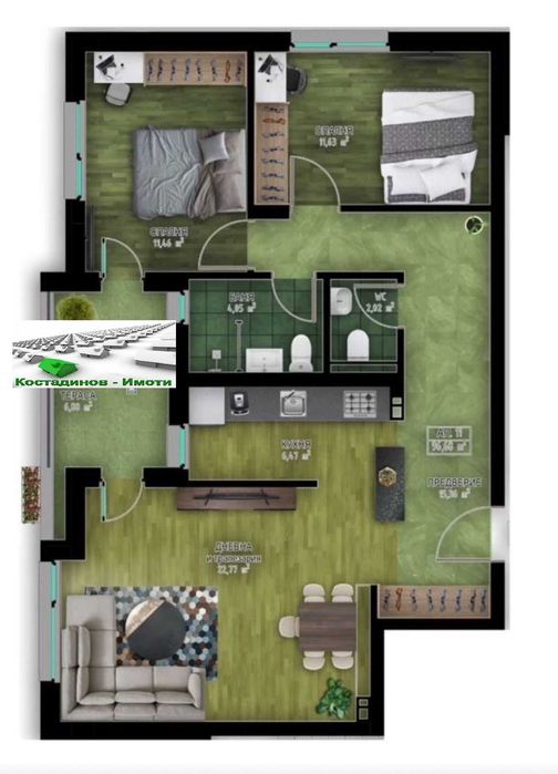 Продава се Тристаен апартамент в Пловдив, Кършияка - 121 кв.м за 1250 €/кв.м - Снимка #13