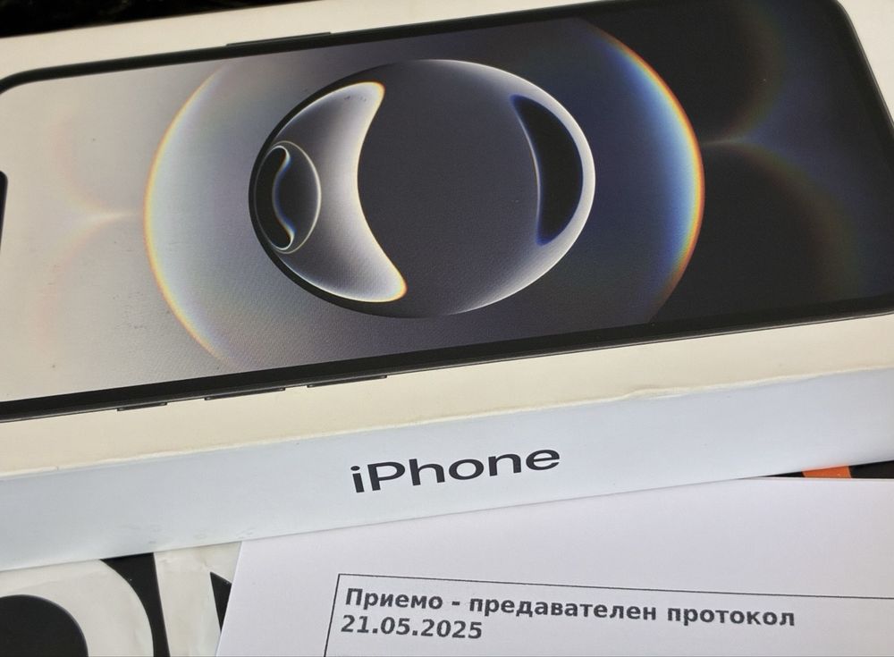 ЗАПЕЧАТАН 128GB iPhone 16e Ozone Гаранция 2027 Black Черен / 16 e