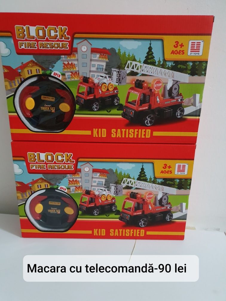 Jucarie lego set masinuta pompier cu telecomanda