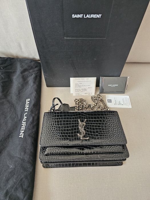 Medium sunset croc Saint Laurent