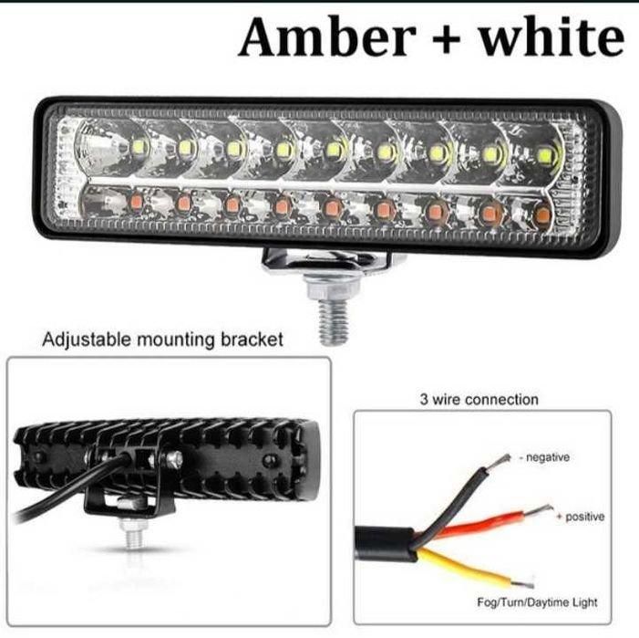 Лед Халоген/дневни светлини с Мигач 48W, 12V/24V