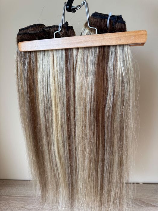 100% естествена индийска коса, 50 см, 156грам