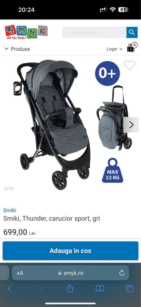 Vand carucior sport Thunder