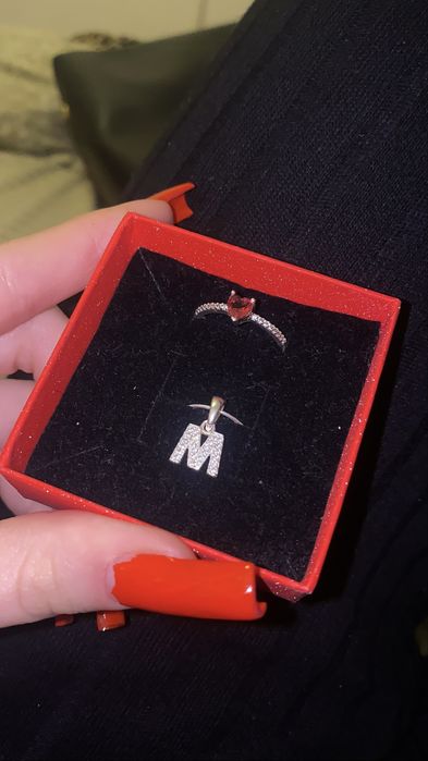 Set lantisor si inel de argint