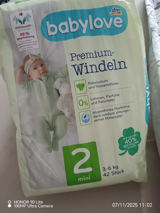 Babynest + scutece Babylove, Nr 2