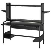 Продавам бюро - работна станция Fredde Ikea, 185x74 см, черно