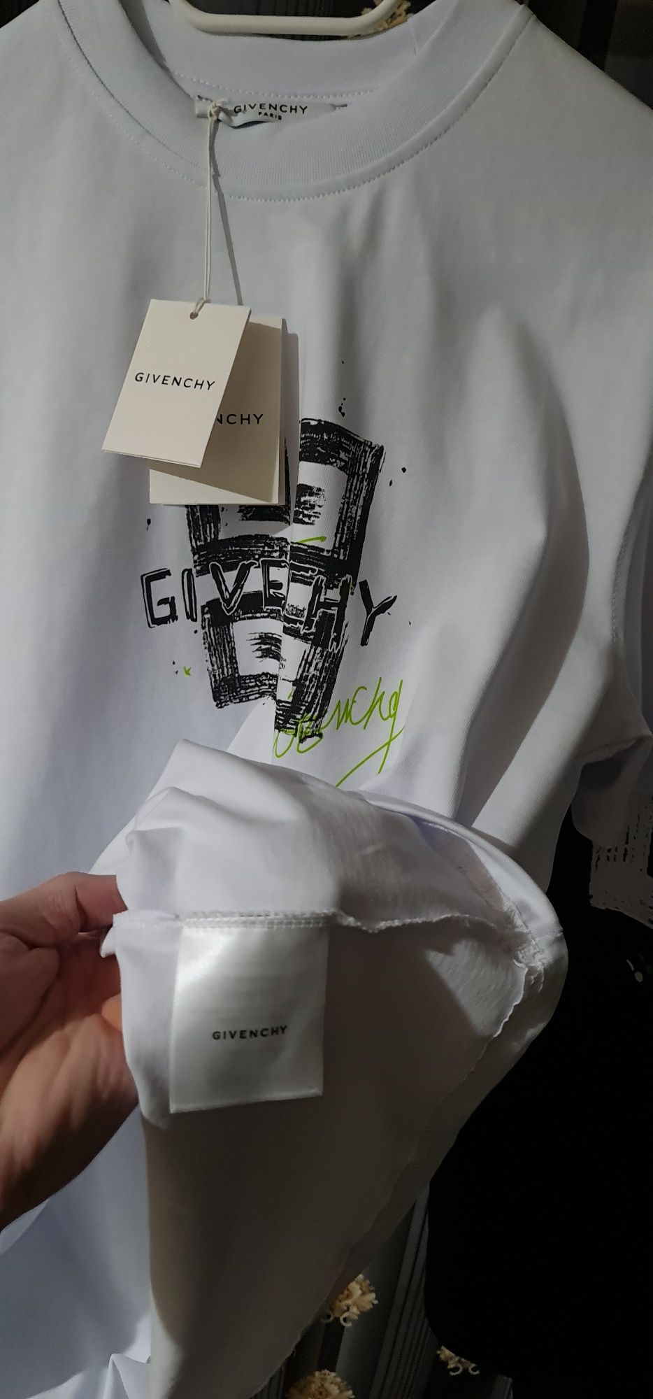 Tricou Balenciaga  // Givenchy alb negru 2025