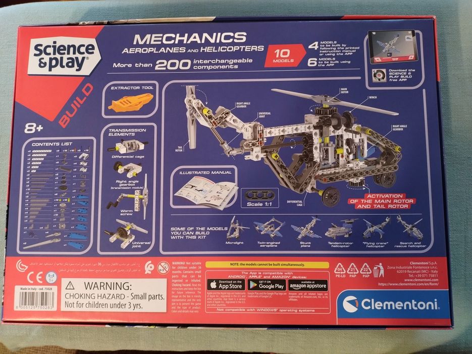Clementoni constructor set avioane și elicoptere