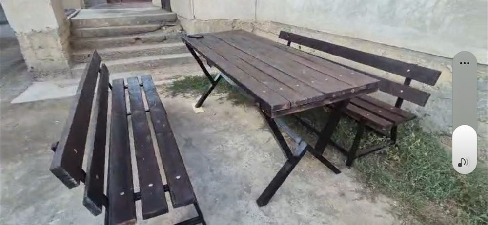 Дачный столик со скамейкой