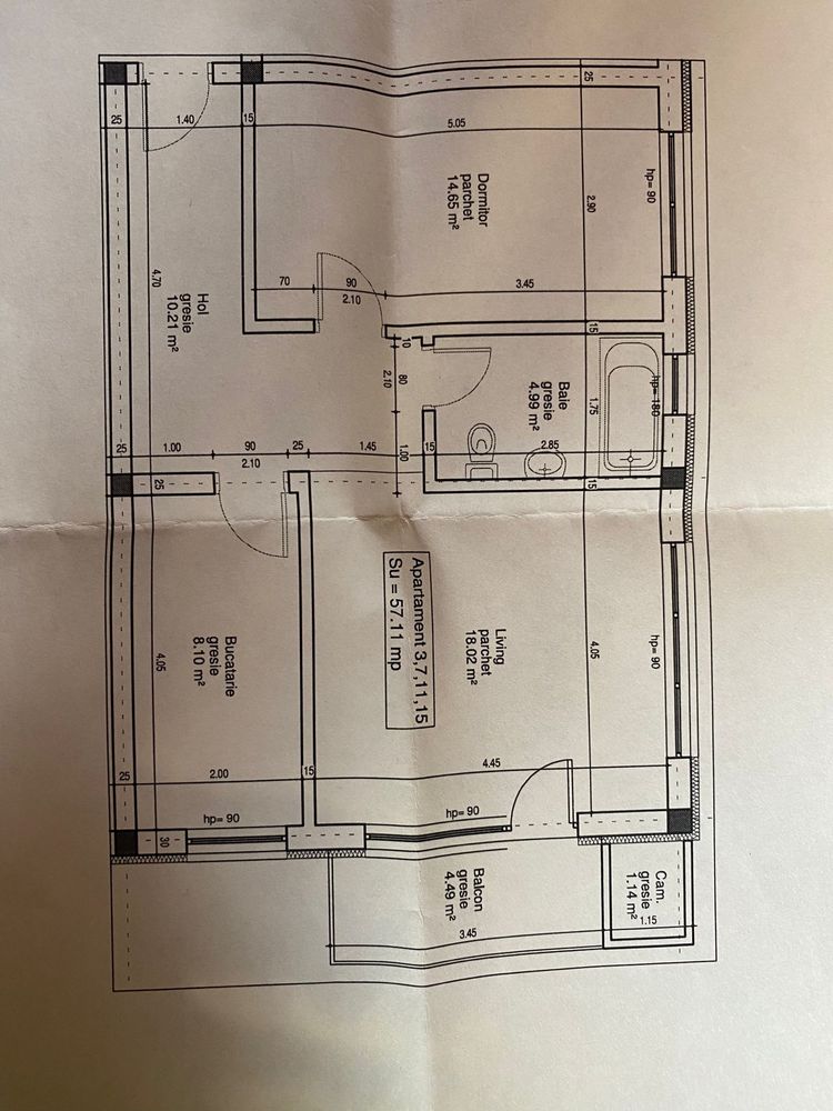 Apartament 2 camere decomandate,la cheie!Sub cetate parcare et 1