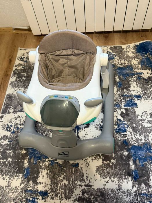 Бебешка проходилка LORELLI 2в1 Rider Grey&White