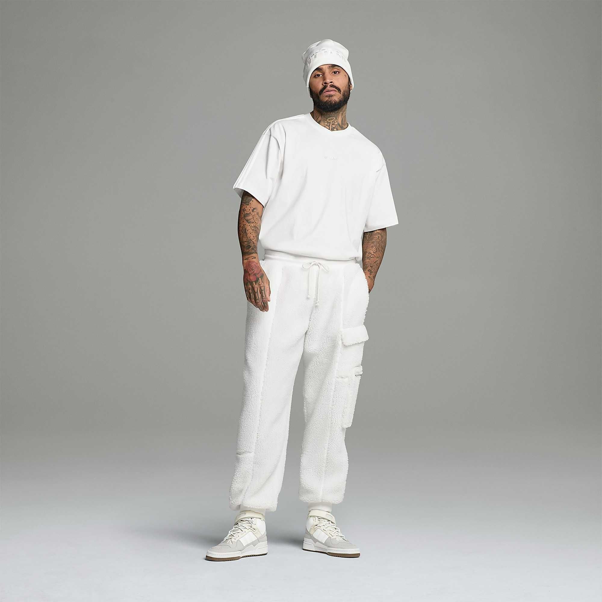 Adidas X Ivy Park Teddy Cargo Sweat Pants ОРИГИНАЛНО долнище/теди M/L