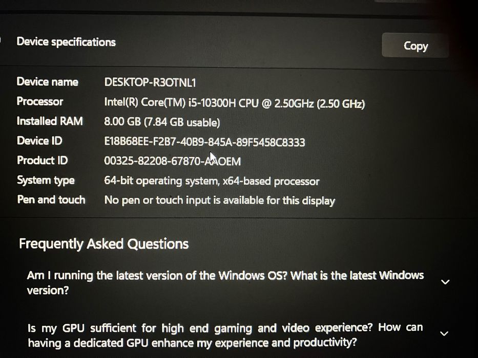 Asus TUF Gaming F15 2022