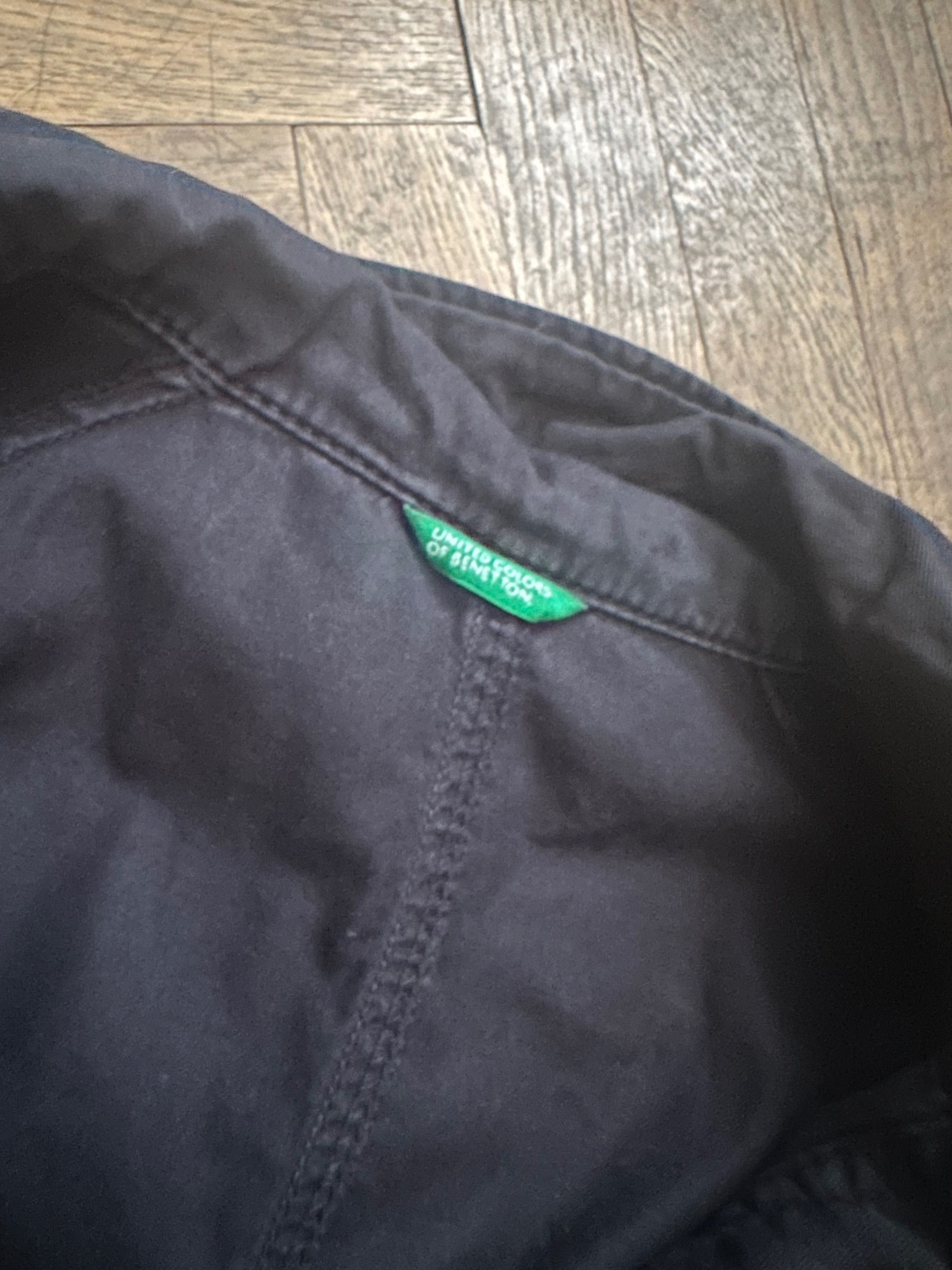 Черно спортно сако/яке Benetton от денимна материя, размер S