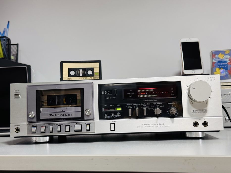 Deck de colecție TECHNICS RS-M260, 3 HEAD,sunet calitativ,servisat !!