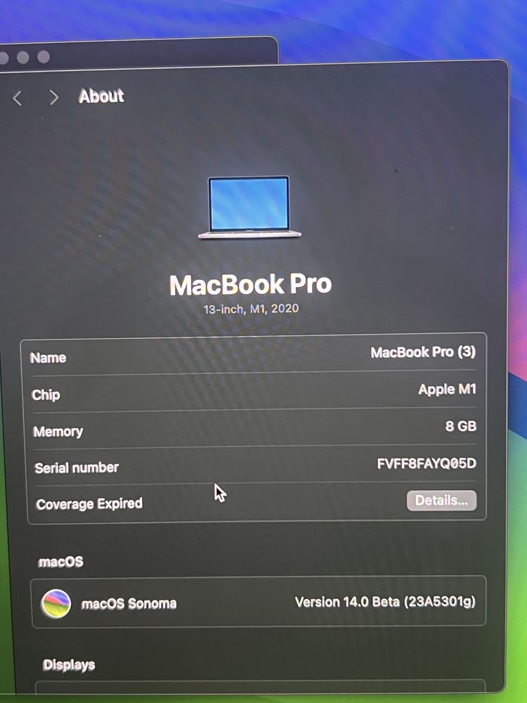 MacBook Pro 13’ 2020