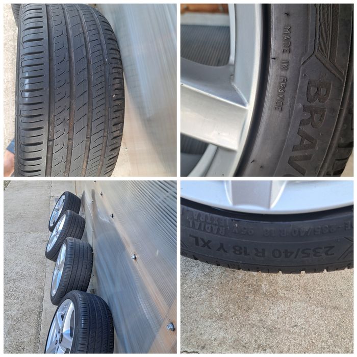 Set 4 buc Jante BMW 5X120/8.J/ET35 R18 si cu Barum  vara 235/40/R18