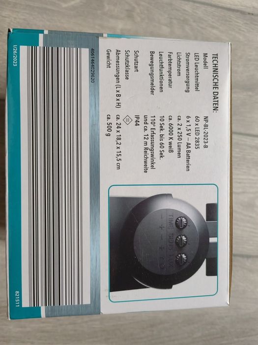 Lampa cu senzor de mișcare exterioară 2x250 lumeni