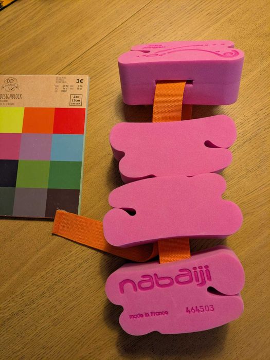 Centură de înot pentru copii, 15-60 kg - roz